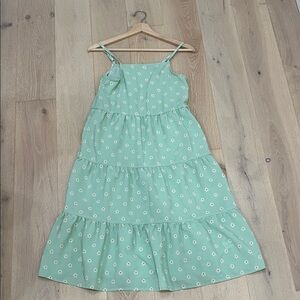 H&M Mint Green Floral Kids Dress